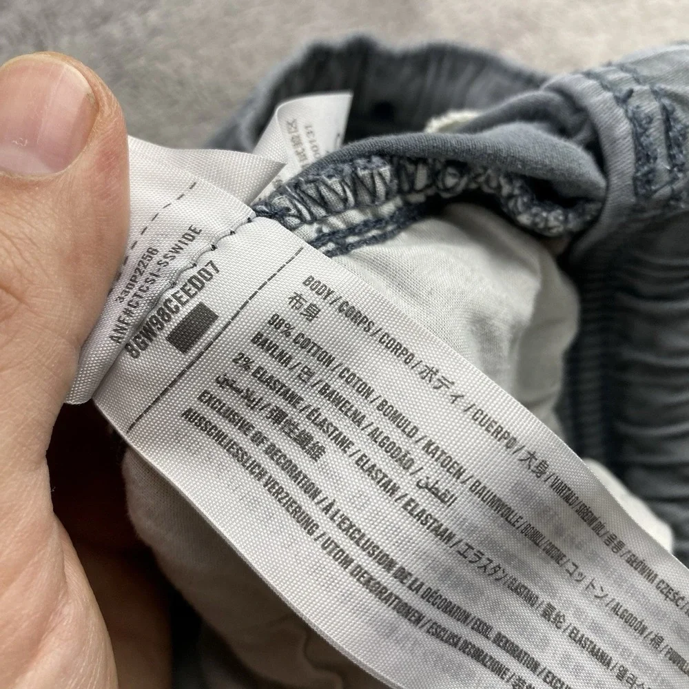 Hollister Stacked Skinny Jogger Mens Large Gray Advanced Stretch